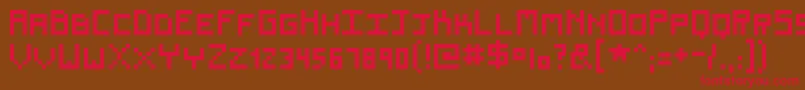 Renew Font – Red Fonts on Brown Background
