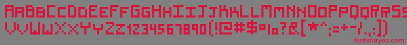 Renew Font – Red Fonts on Gray Background