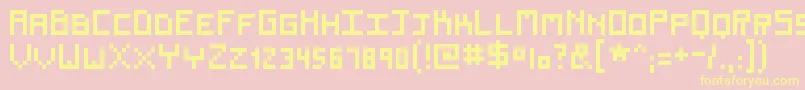 Renew Font – Yellow Fonts on Pink Background