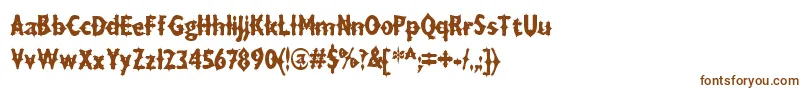 Шрифт DraxLumaAoe – коричневые шрифты