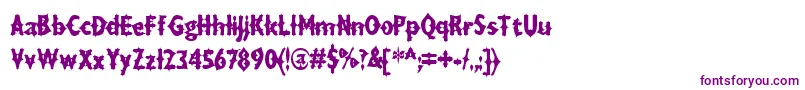 フォントDraxLumaAoe – 紫色のフォント
