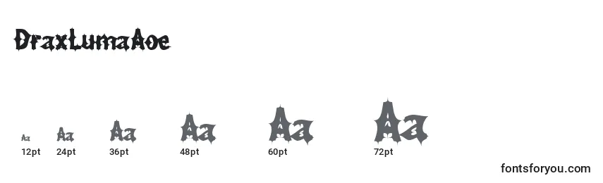 DraxLumaAoe Font Sizes