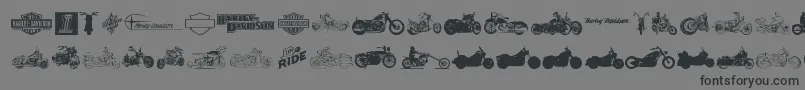 Más sobre la fuente HarleyDavidson fuente HarleyDavidson – Fuentes Negras Sobre Fondo Gris
