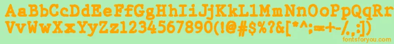 More about WbxGtb Font WbxGtb Font – Orange Fonts on Green Background