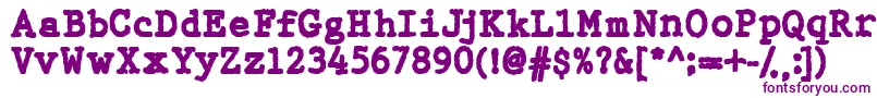 WbxGtb Font – Purple Fonts on White Background