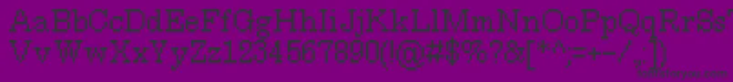 MillenniumRegular0 Font – Black Fonts on Purple Background