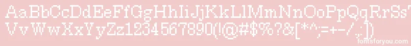 MillenniumRegular0 Font – White Fonts on Pink Background