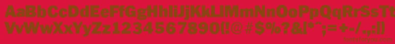 PlymouthserialBlackRegular Font – Brown Fonts on Red Background