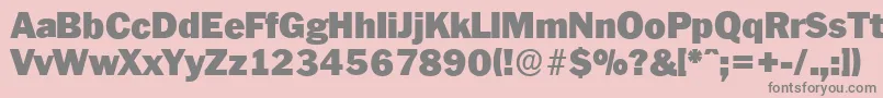 PlymouthserialBlackRegular Font – Gray Fonts on Pink Background