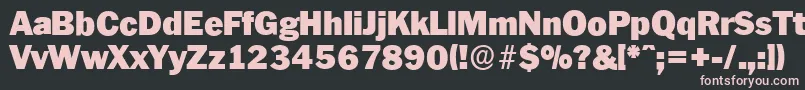 PlymouthserialBlackRegular Font – Pink Fonts on Black Background