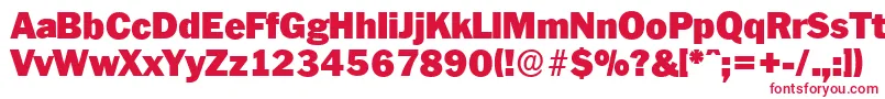 PlymouthserialBlackRegular Font – Red Fonts on White Background
