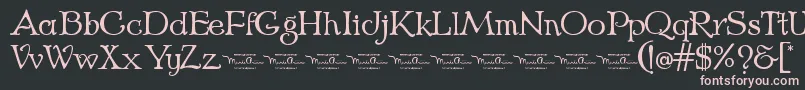 EchedoPersonaluse Font – Pink Fonts on Black Background