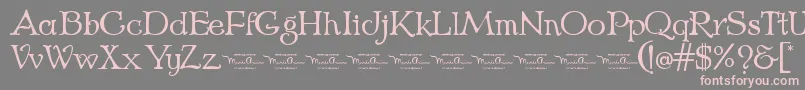 EchedoPersonaluse Font – Pink Fonts on Gray Background