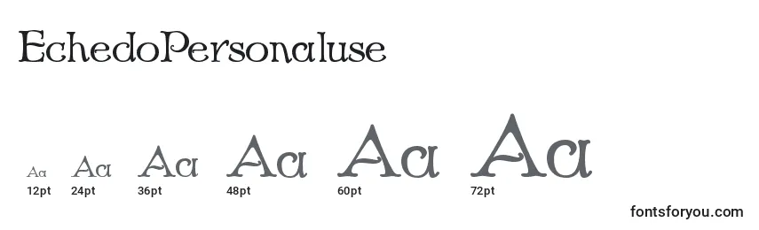 Размеры шрифта EchedoPersonaluse