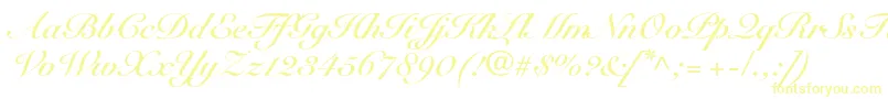 SnellroundhandltstdBdscr-Schriftart – Gelbe Schriften