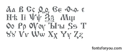 Обзор шрифта IzhitsaNormal2