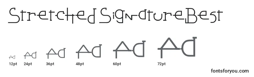 StretchedSignatureBest Font Sizes