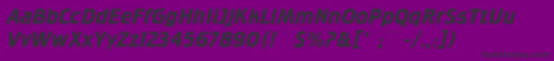 CrilleeItalicPlain Font – Black Fonts on Purple Background