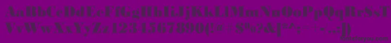 Bodonifalling2Regular-fontti – mustat fontit violetilla taustalla