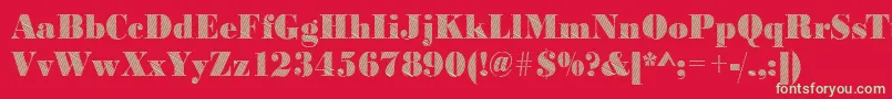 Bodonifalling2Regular Font – Green Fonts on Red Background