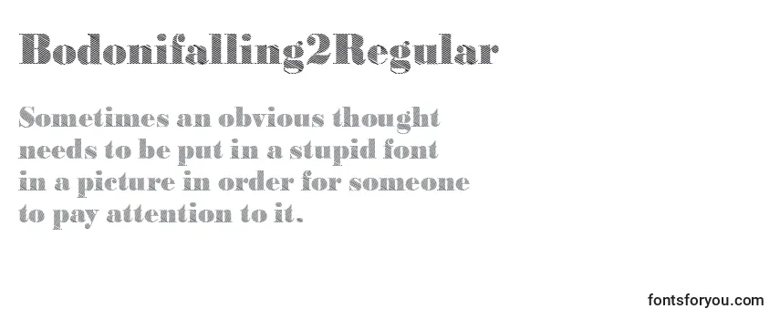 Bodonifalling2Regular Font