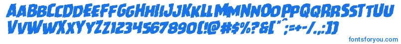 Howlinmadrotal Font – Blue Fonts on White Background