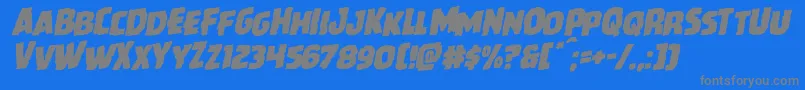 Howlinmadrotal Font – Gray Fonts on Blue Background
