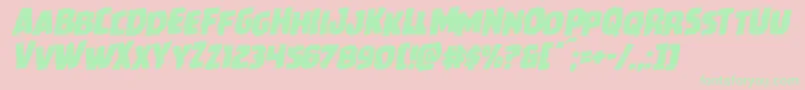 Howlinmadrotal Font – Green Fonts on Pink Background