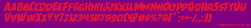 Howlinmadrotal Font – Red Fonts on Purple Background