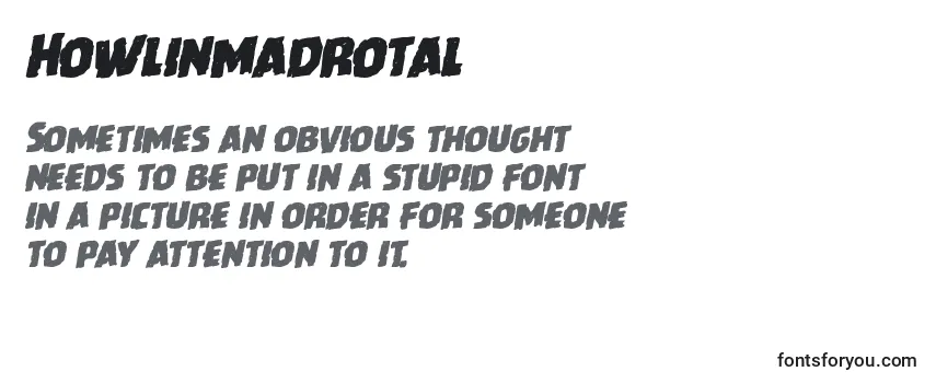Howlinmadrotal Font