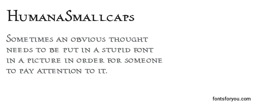 Шрифт HumanaSmallcaps