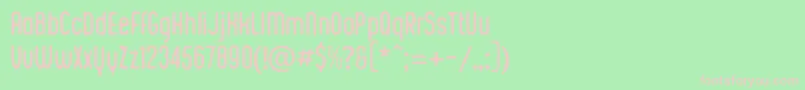 KustomtypeIntegraChic Font – Pink Fonts on Green Background