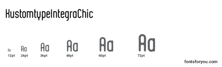 KustomtypeIntegraChic Font Sizes