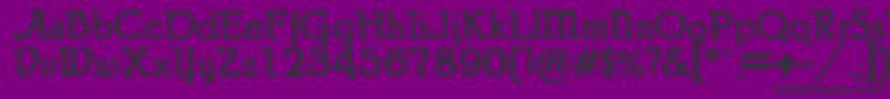 Puritanalternate Font – Black Fonts on Purple Background