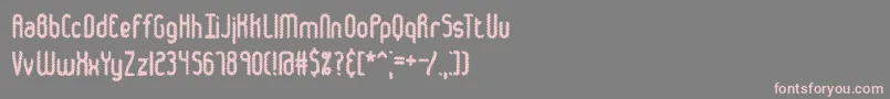 HairballBrk Font – Pink Fonts on Gray Background