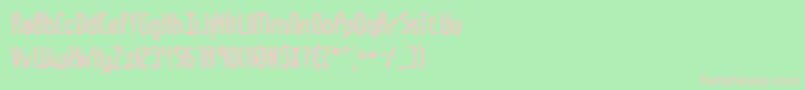 HairballBrk Font – Pink Fonts on Green Background