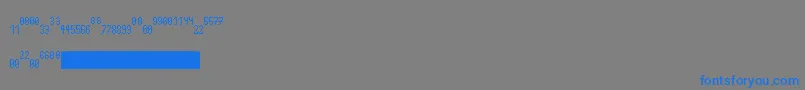 FractionssQwerty Font – Blue Fonts on Gray Background