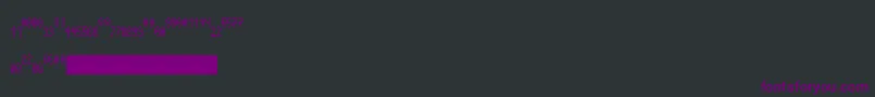 FractionssQwerty Font – Purple Fonts on Black Background