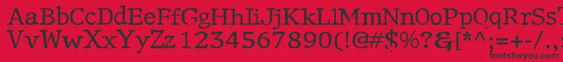 Motley Font – Black Fonts on Red Background