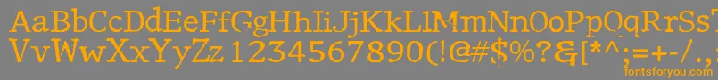Motley Font – Orange Fonts on Gray Background