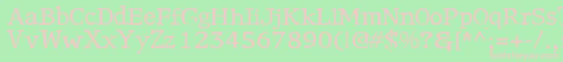 Motley Font – Pink Fonts on Green Background