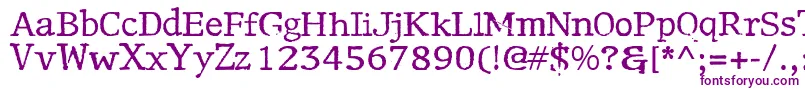 Motley Font – Purple Fonts on White Background
