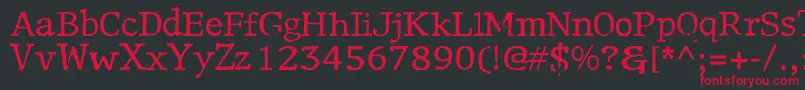 Motley Font – Red Fonts on Black Background