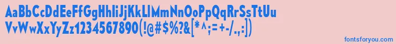 MesmerizeCdBdフォントについての詳細 フォントMesmerizeCdBd – ピンクの背景に青い文字