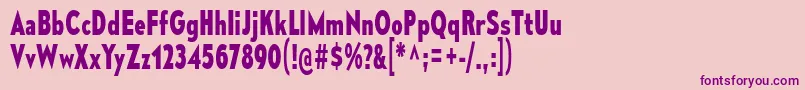 MesmerizeCdBd-Schriftart – Violette Schriften auf rosa Hintergrund