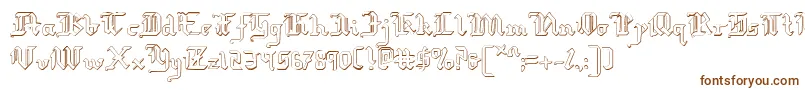 Redcoats Font – Brown Fonts on White Background