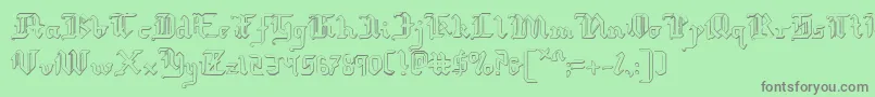 Redcoats Font – Gray Fonts on Green Background