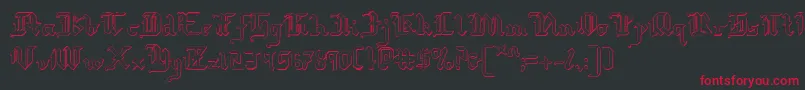 Redcoats Font – Red Fonts on Black Background