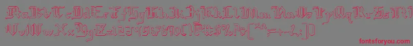 Redcoats Font – Red Fonts on Gray Background
