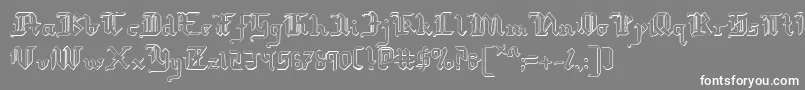 Redcoats Font – White Fonts on Gray Background